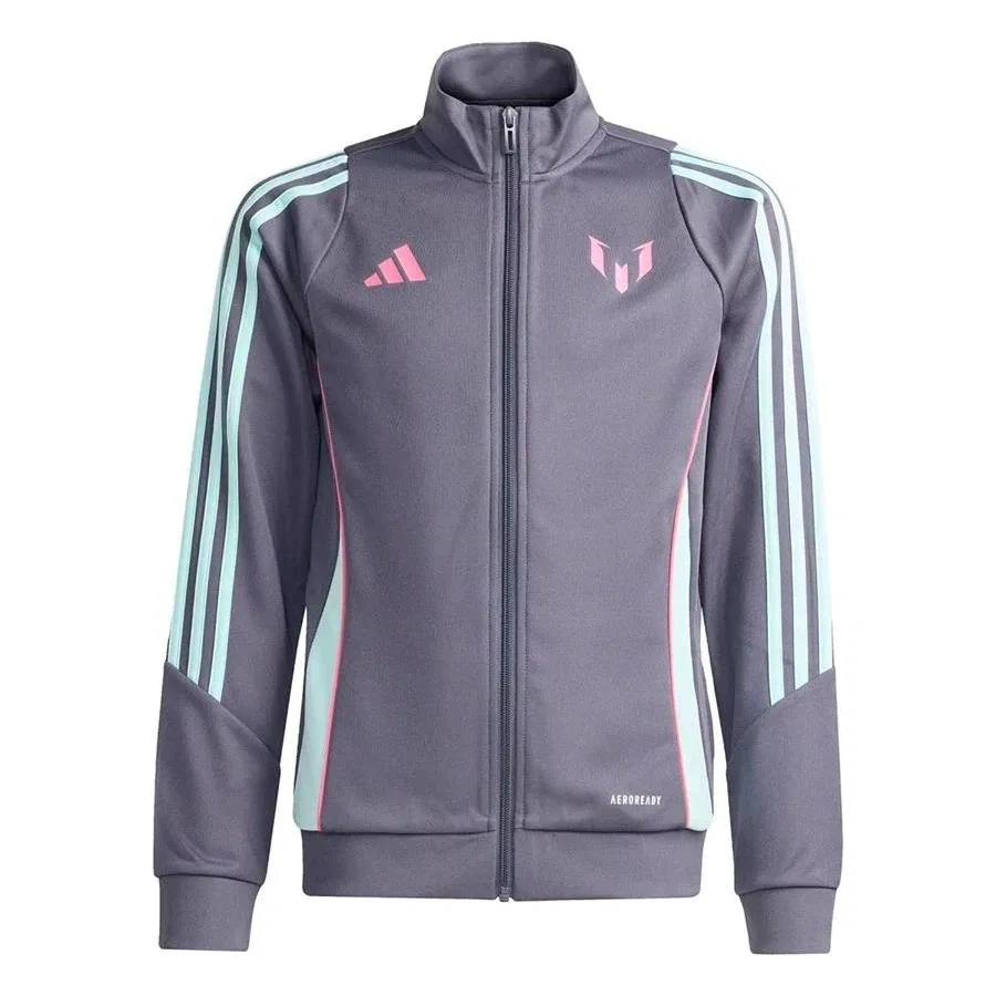 Детский спортивный свитшот с капюшоном MESSI JKT Y adidas, Серый
