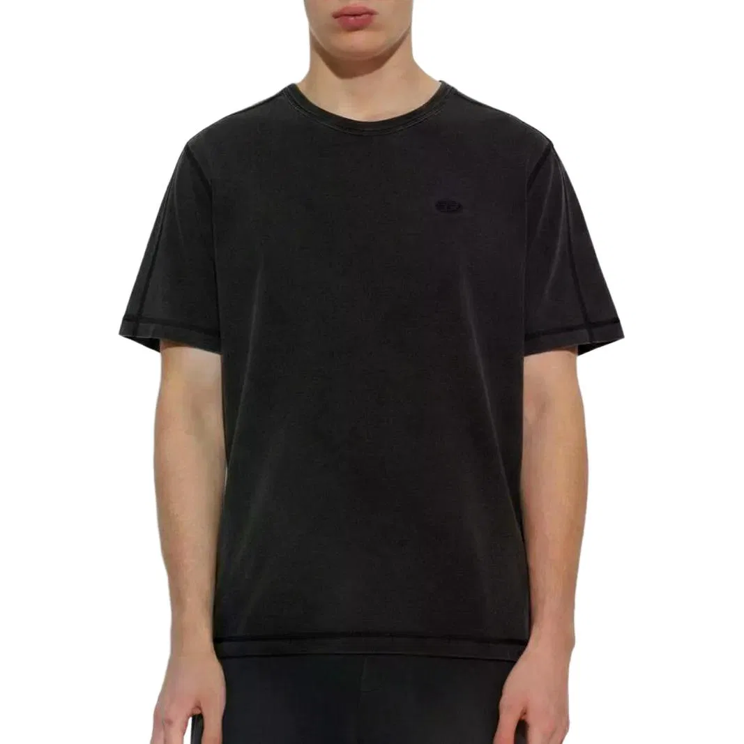Мужская футболка с круглым вырезом DIESEL, Black — фото 3