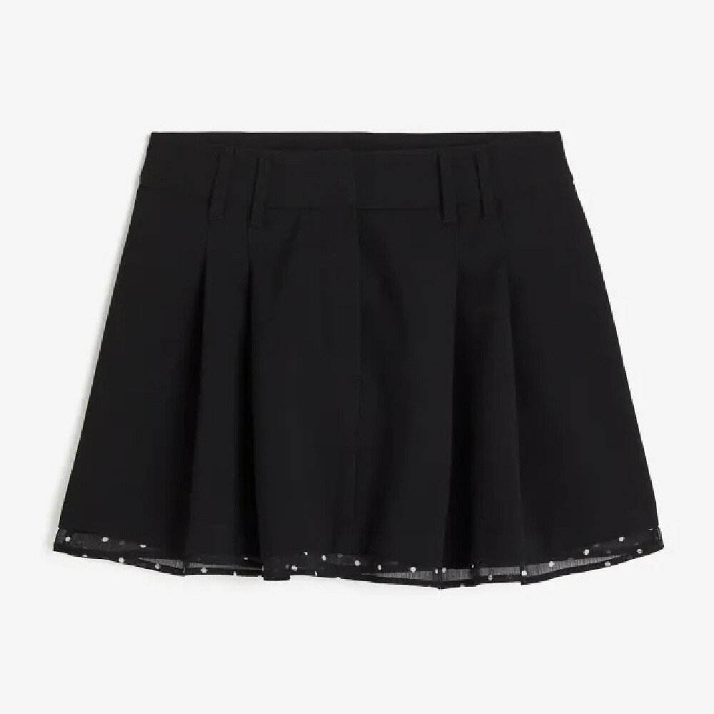 

Юбка H&M Pleated Mini, черный