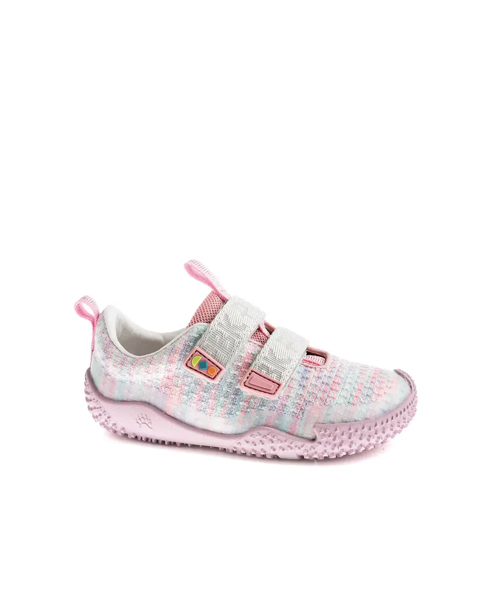 Детские кроссовки barefoot для девочек с липучкой Pablosky, Rosa Claro