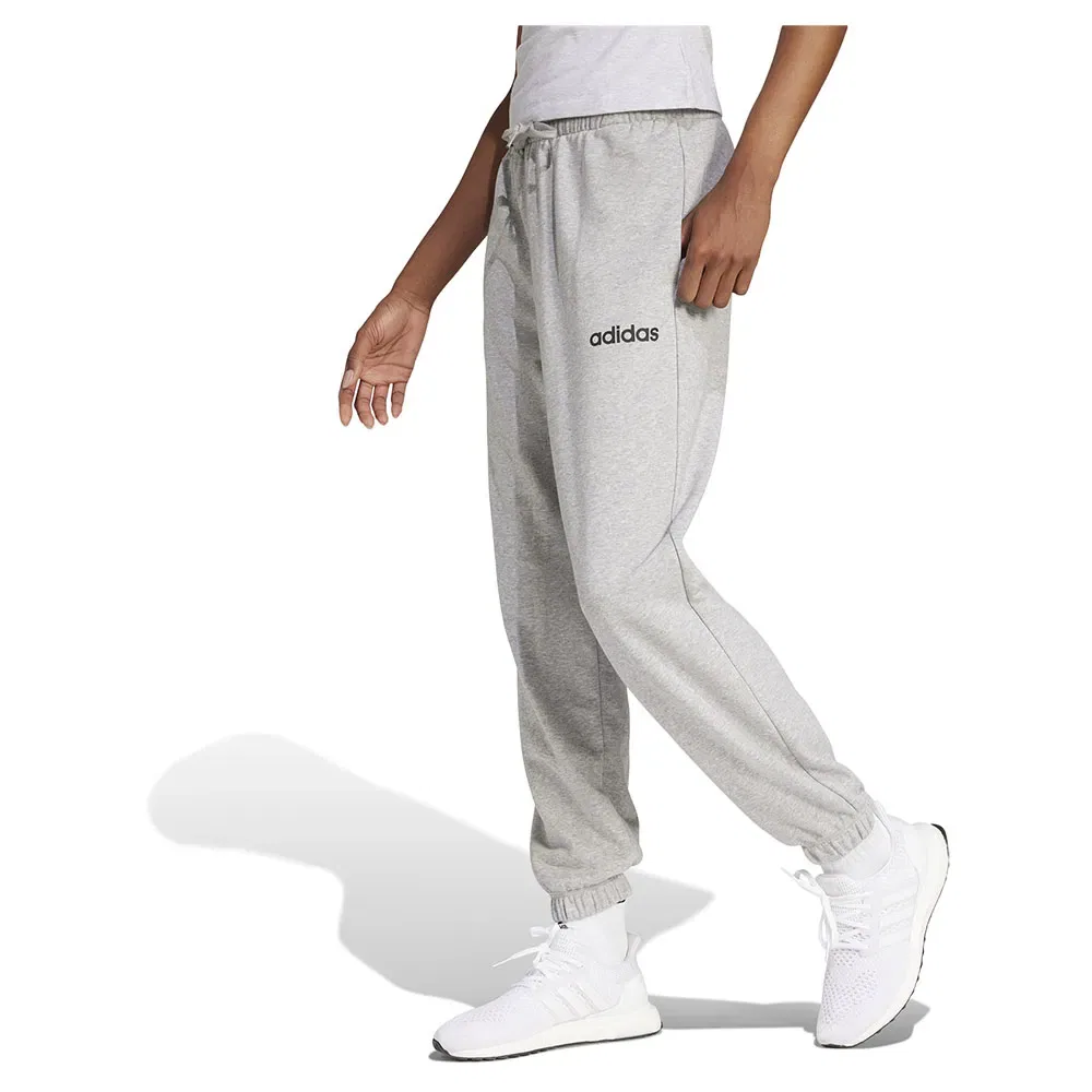 Джоггеры утепленные Adidas Essentials Linear French Terry, серый