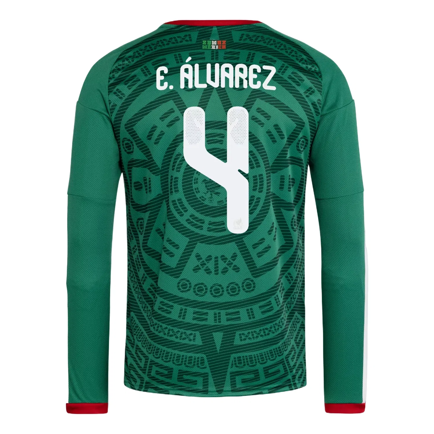 Мужская футболка с длинным рукавом Mexico 26 Home Julian Alvarez Adidas, зеленый — фото 2