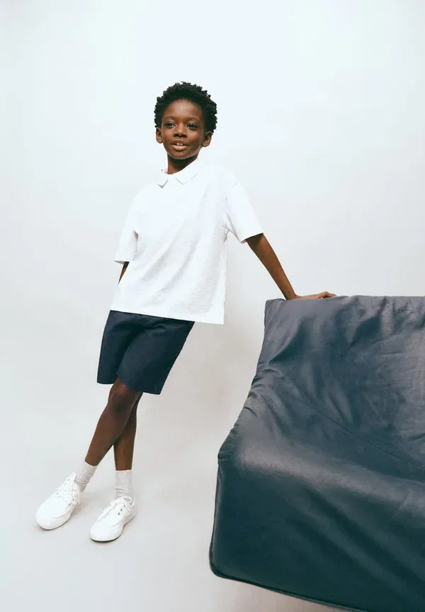Детские шорты Mango Kids, синий