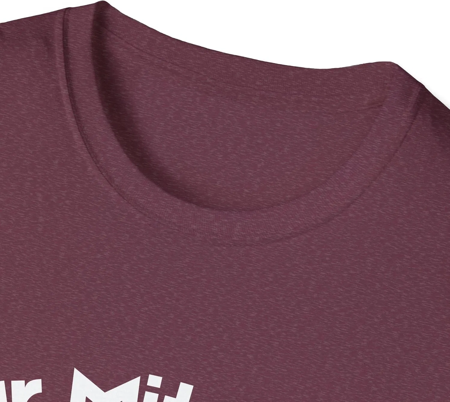 Женская футболка с круглым вырезом Gildan 64000, Heather Maroon — фото 2