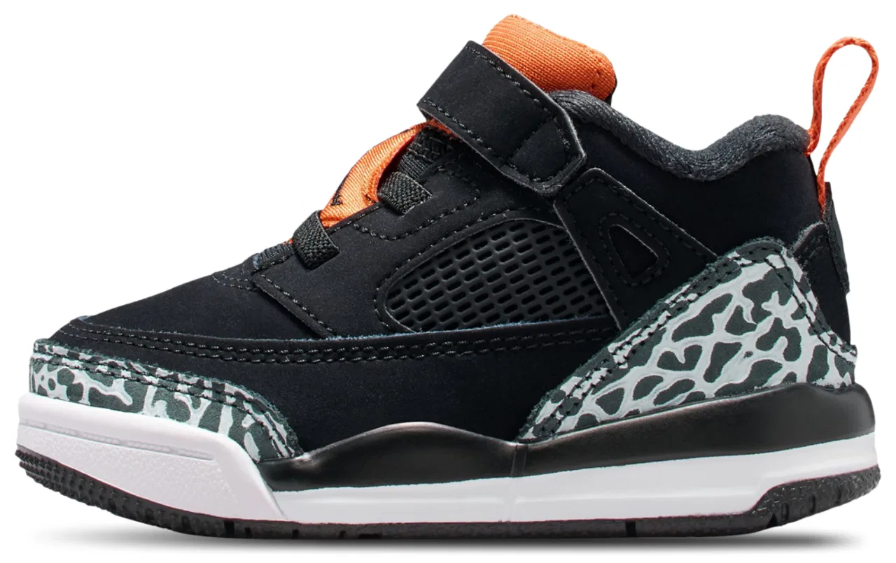 Детские кеды Spizike Low Jordan, цвет Black/Starfish/Photon Dust — фото 2