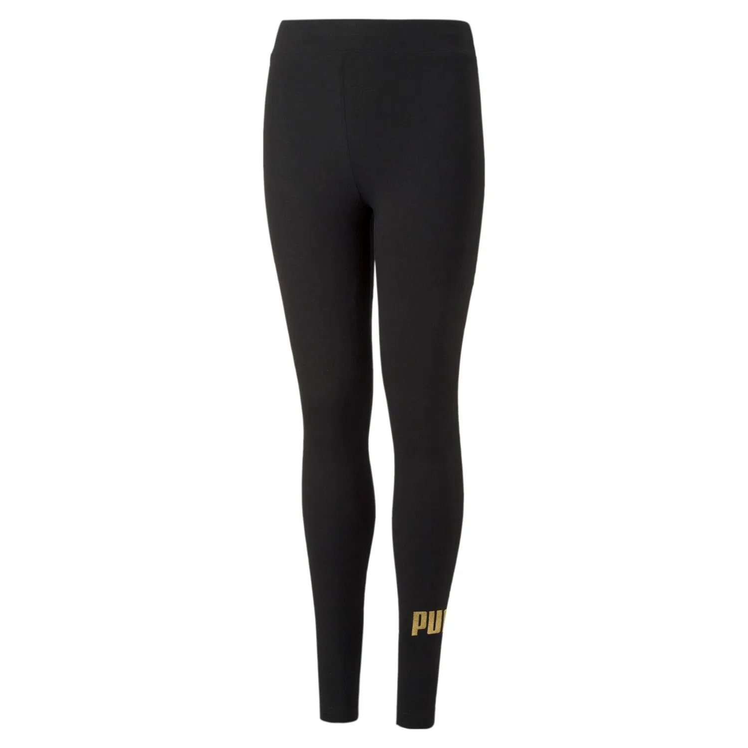Детские леггинсы с логотипом ESS+ Puma, Schwarz Gold