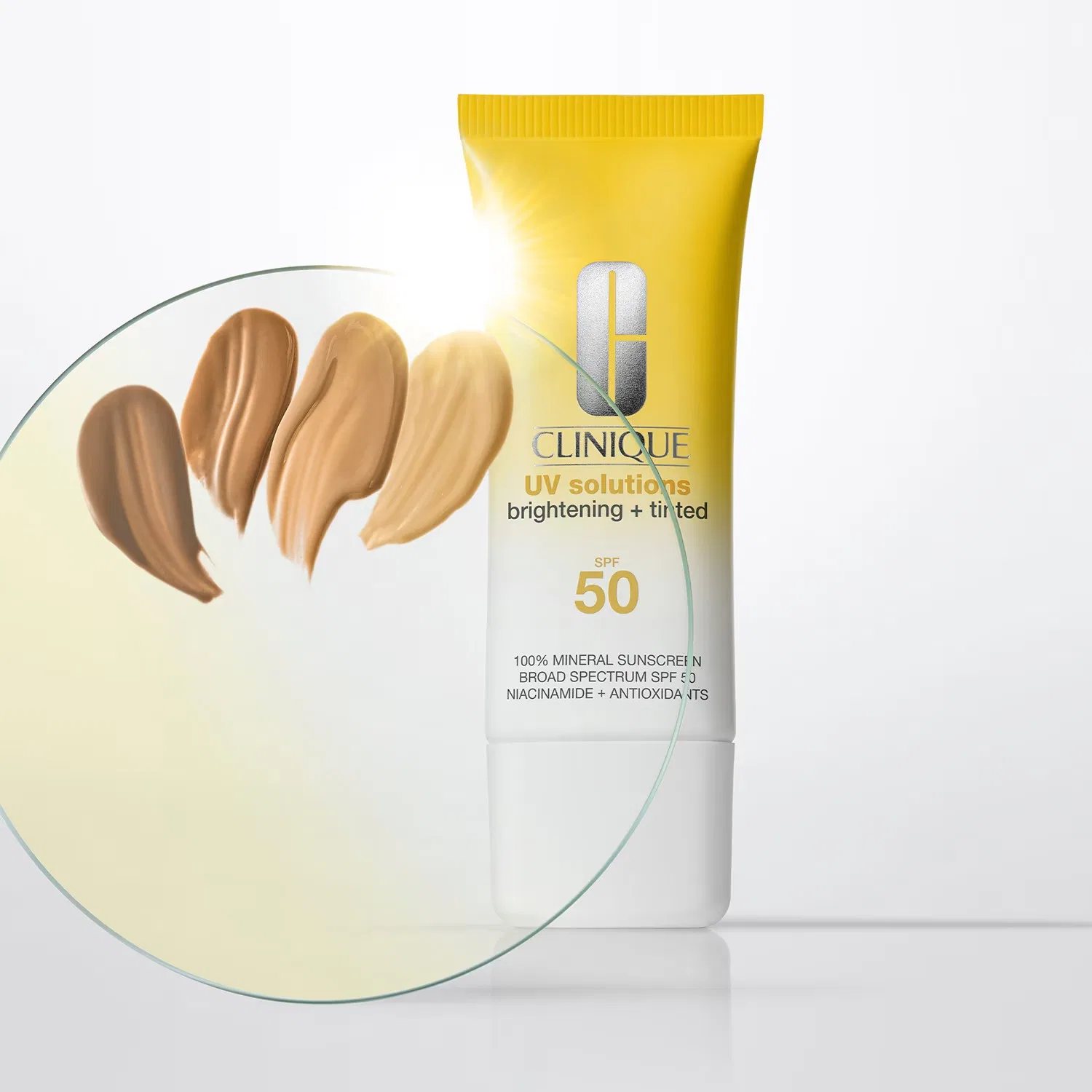 Тонированный солнцезащитный крем для лица SPF 50 CLINIQUE, 40 мл, 01 Light — фото 4