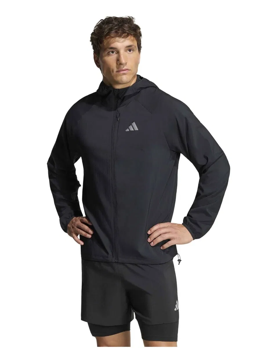 Тренировочная куртка ADIDAS PERFORMANCE 'Adi365 Running Essentials' черного цвета — фото 2
