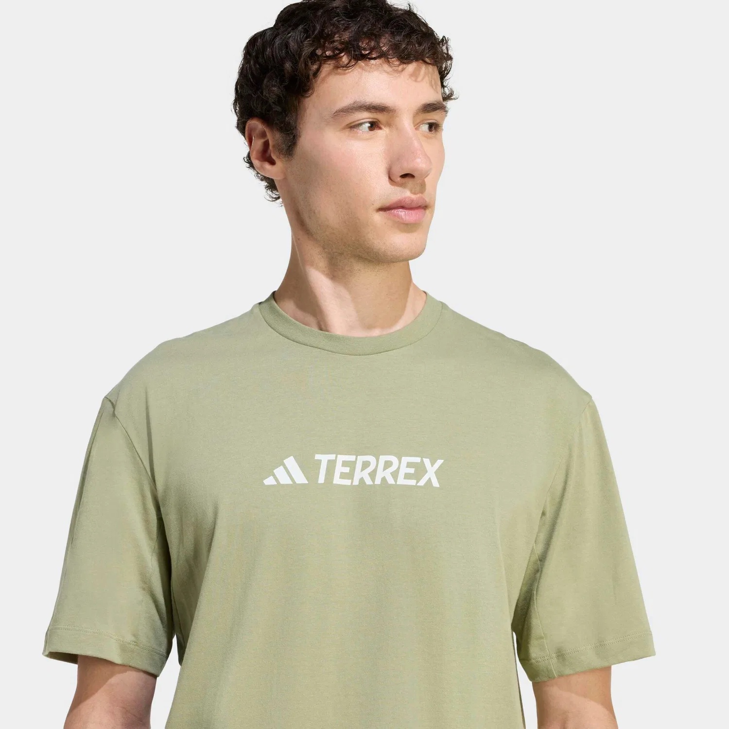 Детская футболка с логотипом Adidas TERREX, Tent Green — фото 4