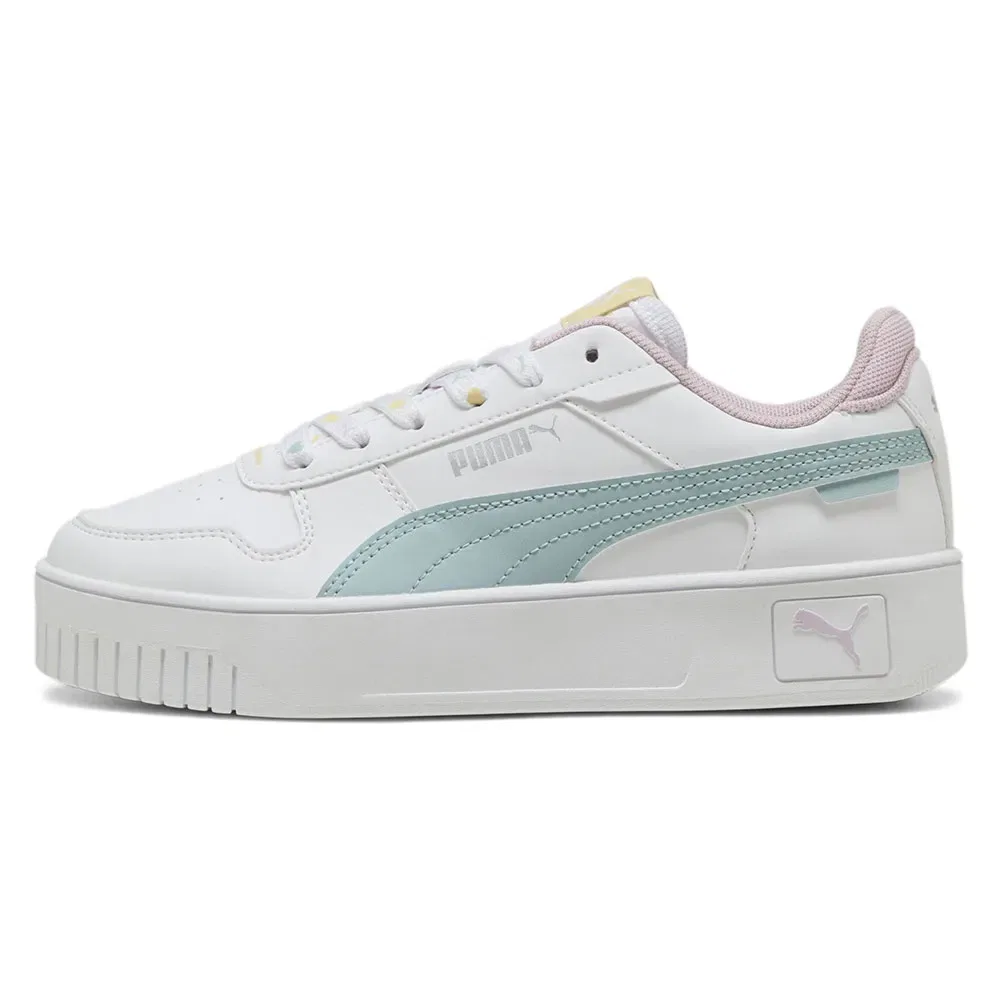 Детские кроссовки для девочек с платформой Carina Street Lacey Puma, White — фото 4