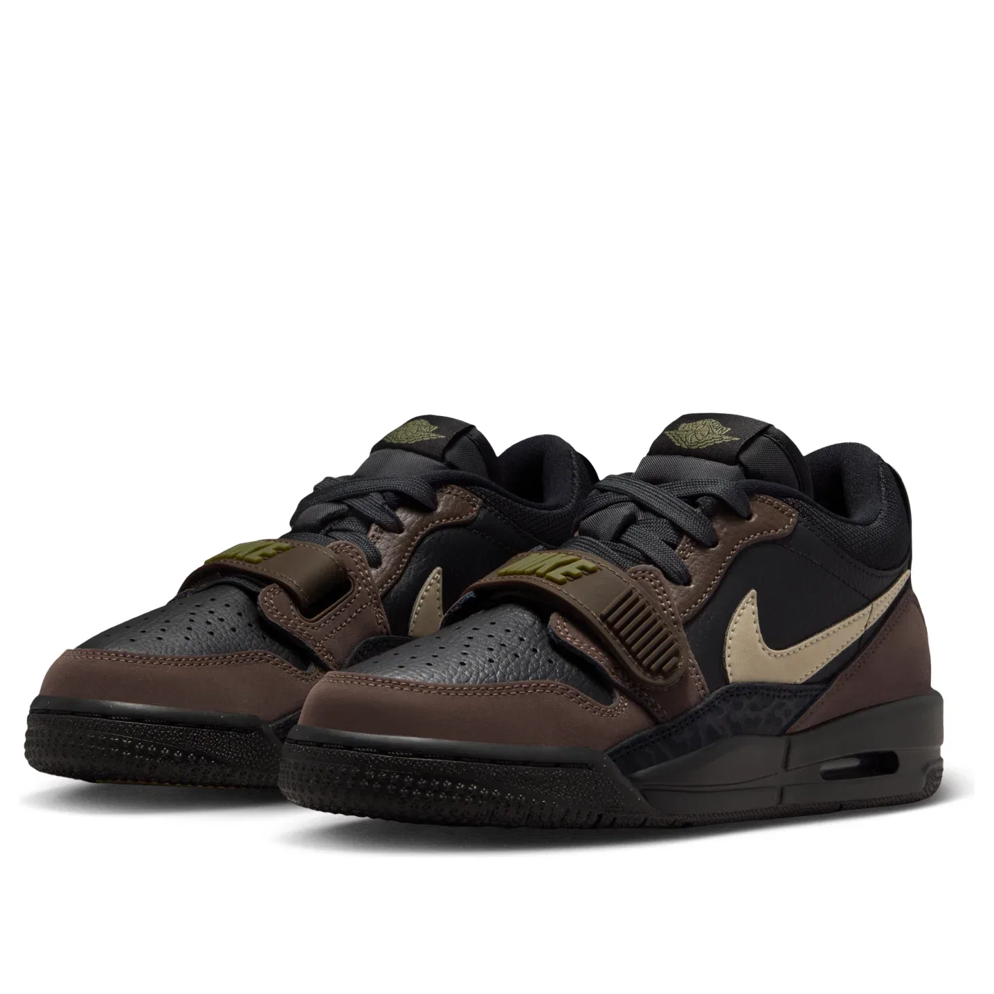 Детские кроссовки с шнуровкой Air Jordan Legacy 312 Low Black Brown, черный — фото 4