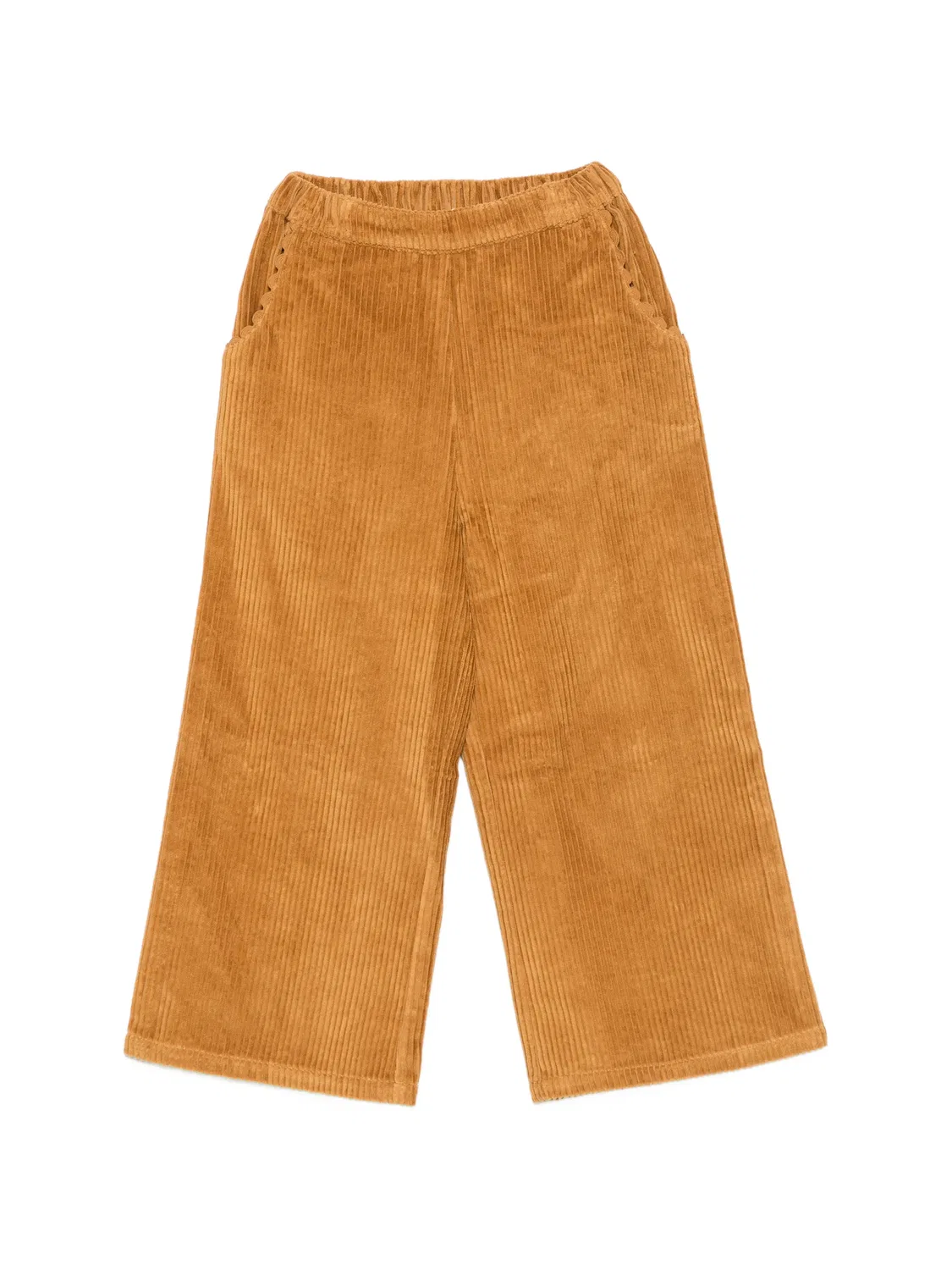 Вельветовые брюки с эластичным поясом Louise Misha Kids, коричневый