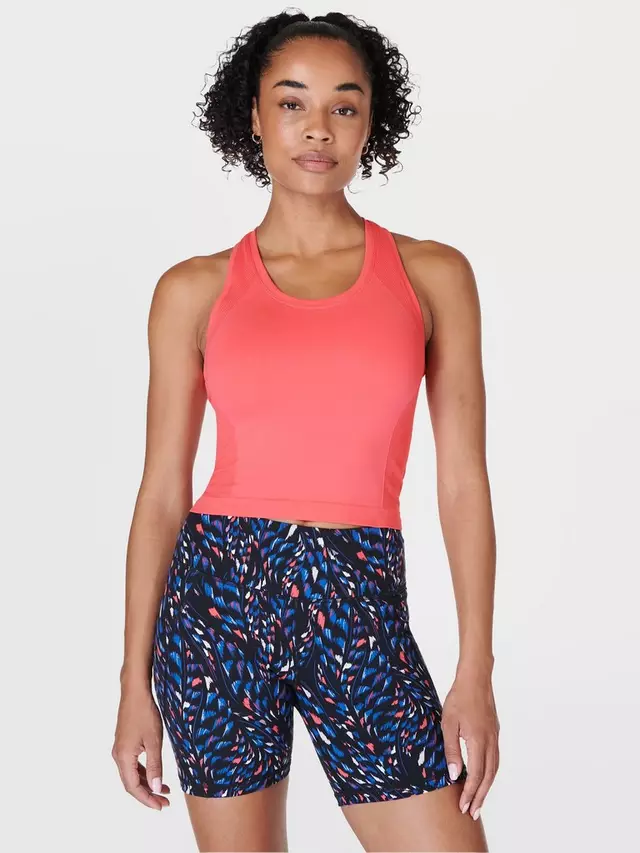

Топ Sweaty Betty Sweaty Betty Athlete Crop Sports, цвет coral/pink