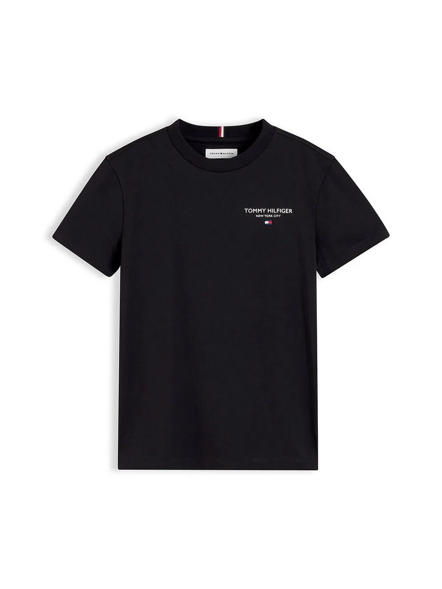 Футболка TOMMY HILFIGER 'Essential' черного цвета