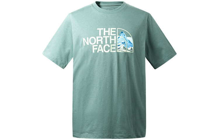 

Футболка мужская зеленая The North Face, зеленый