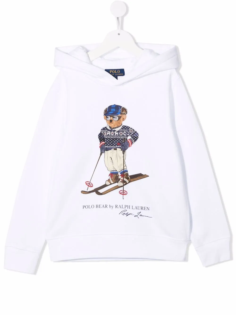 

Худи с логотипом POLO RALPH LAUREN KIDS, белый