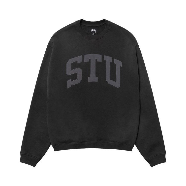 

Топ Stussy Stu Appliqué Crew 'Black'