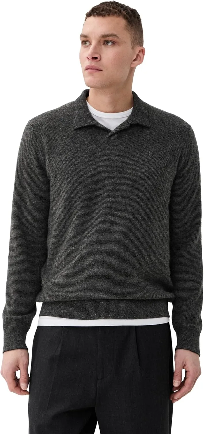 

Vince мужской джемпер из вареного кашемира с полосками