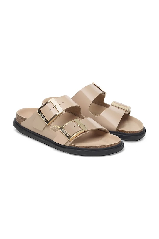 Кожаные сандалии Arizona Droplet Buckle Birkenstock, бежевый — фото 4