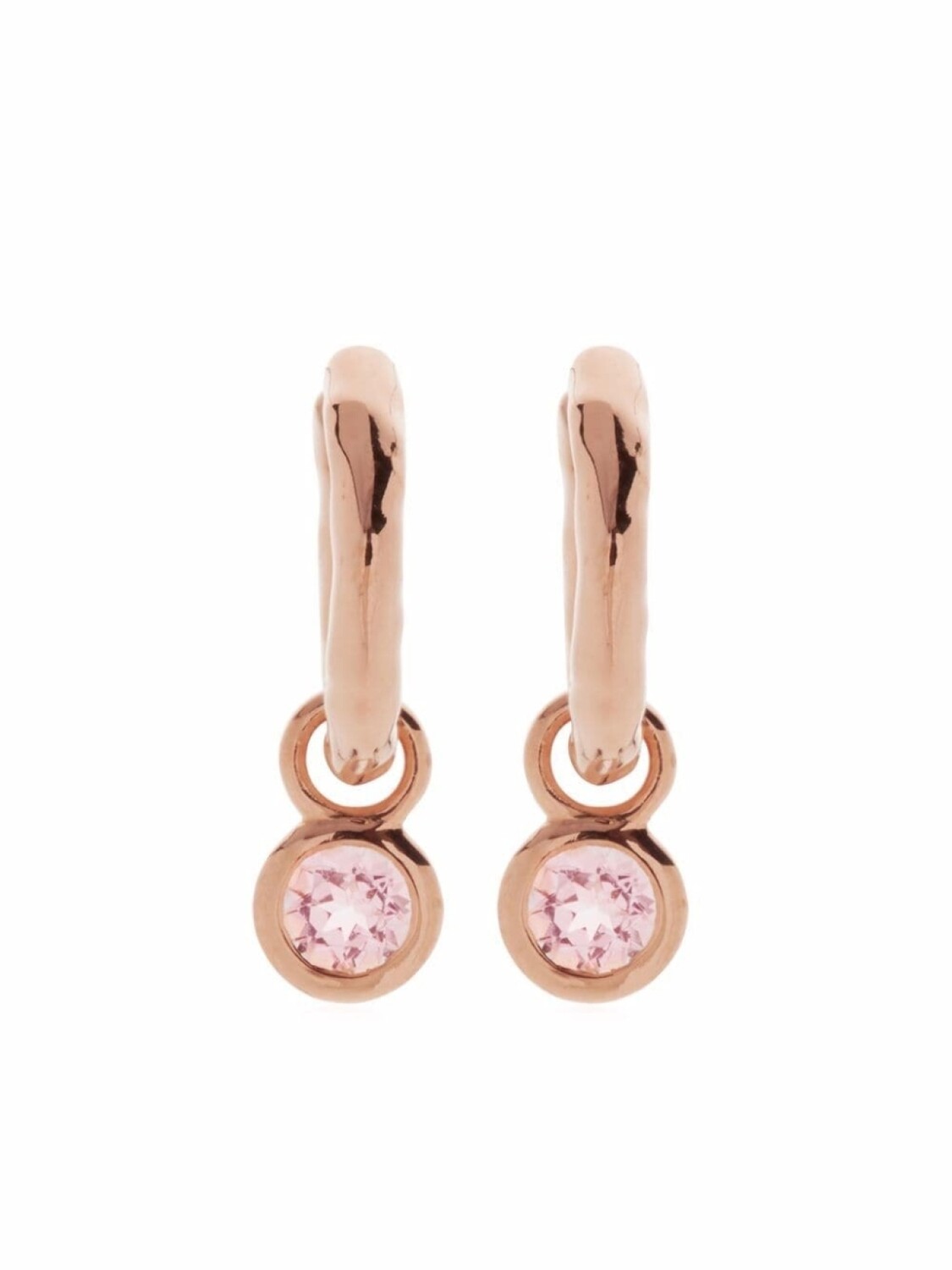 

Серьги-хагги Mini Gem Monica Vinader, розовый