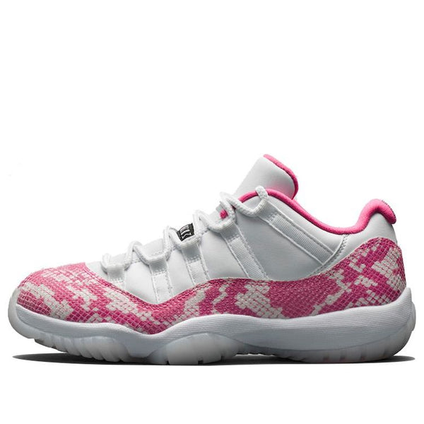Кроссовки 11 retro low 'pink snakeskin' Air Jordan, белый
