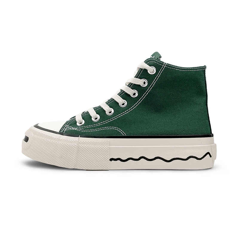 

VASIBAEN Кроссовки Coverage Cushioning High Top из парусины, мужские, зеленые