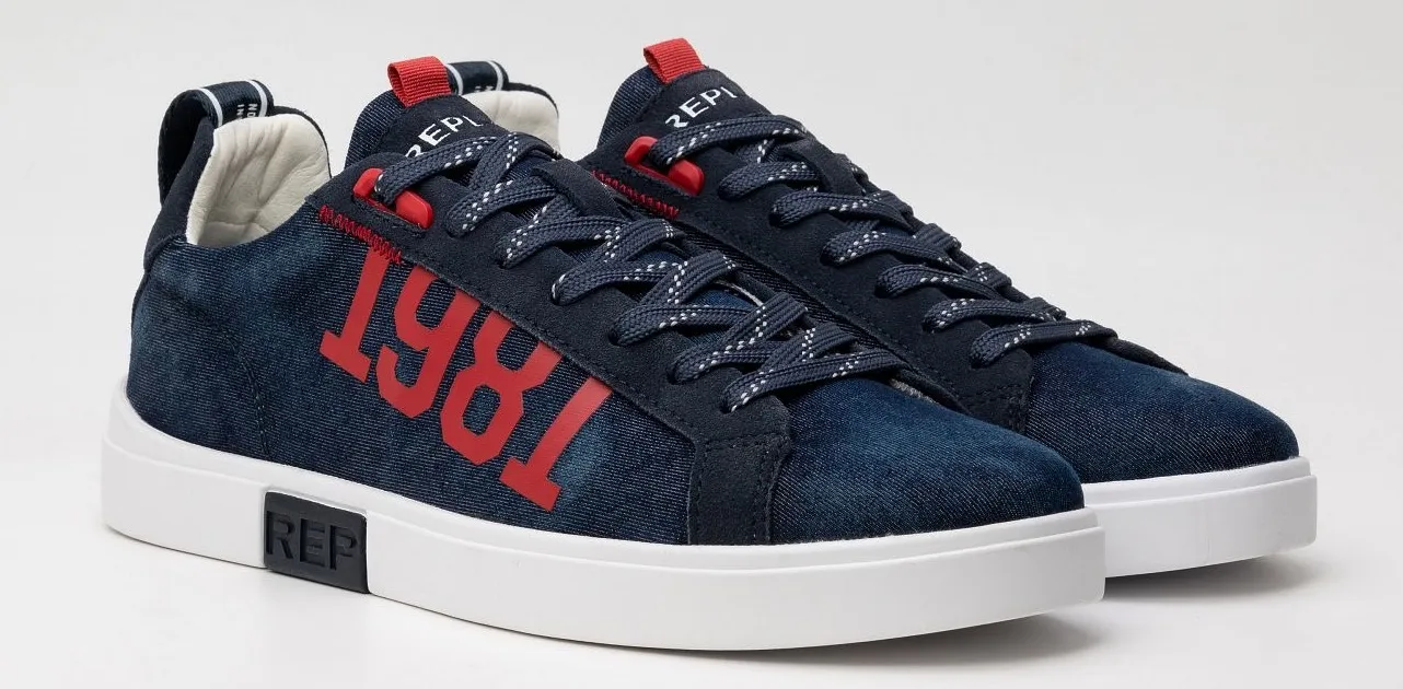 Кроссовки Replay "POLYS DENIM", красный