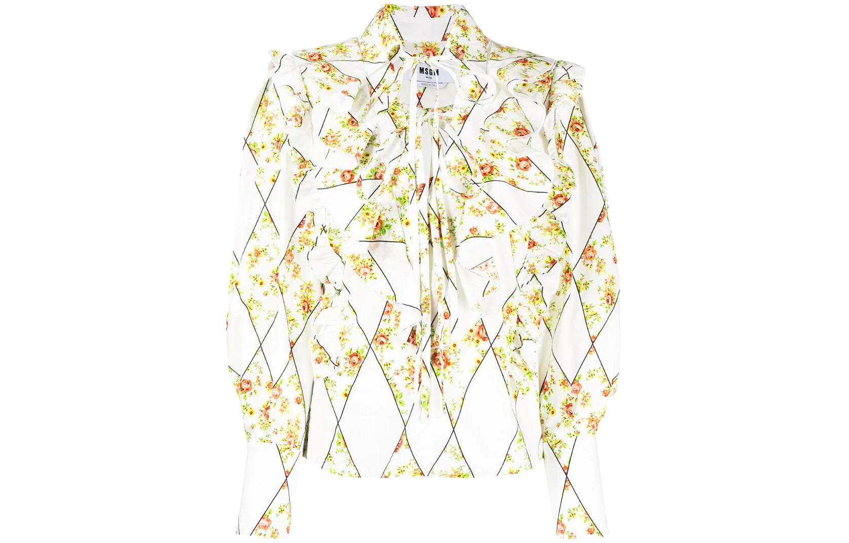 

Женская разноцветная рубашка MSGM, мультиколор