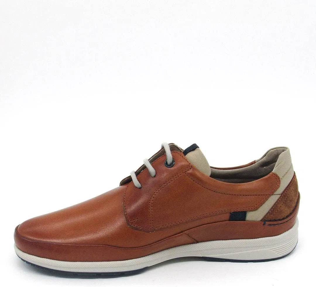 Мужские кожаные туфли на шнуровке Fluchos F1734, Habana Leather — фото 4