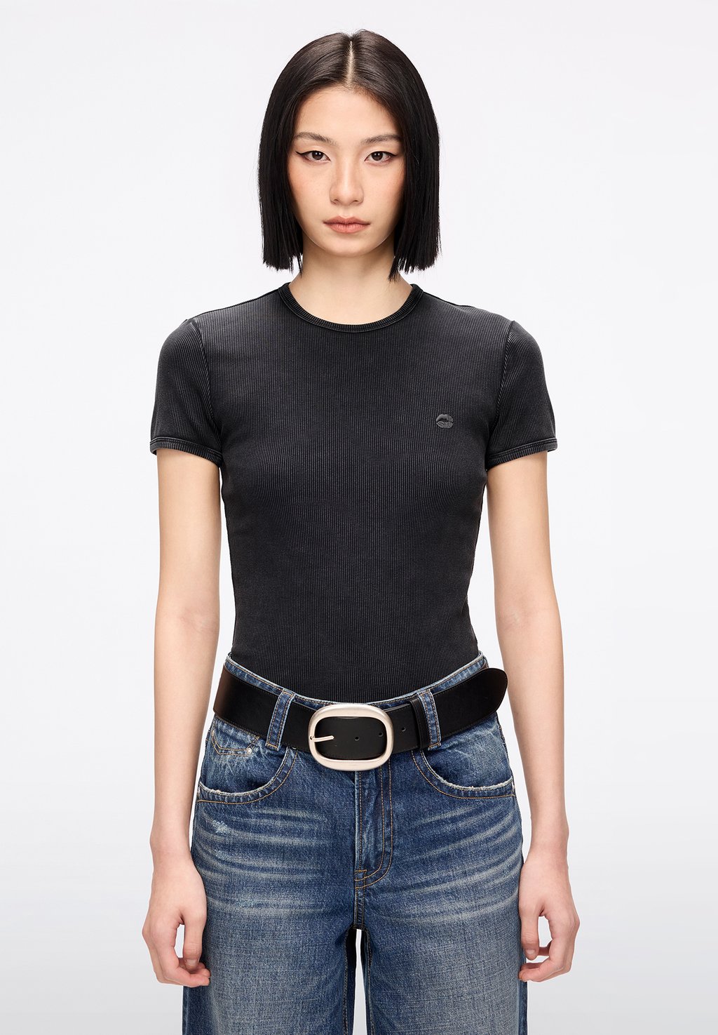 

Базовая футболка Miss Sixty, цвет Dark Smoke Gray