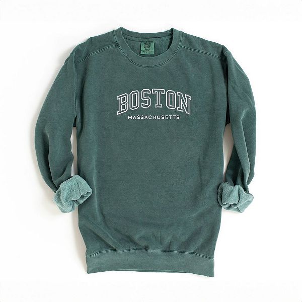 

Вышитый свитшот garment dyed boston massachusetts Simply Sage Market, Blue Spruce, Зеленый, Вышитый свитшот garment dyed boston massachusetts Simply Sage Market, Blue Spruce