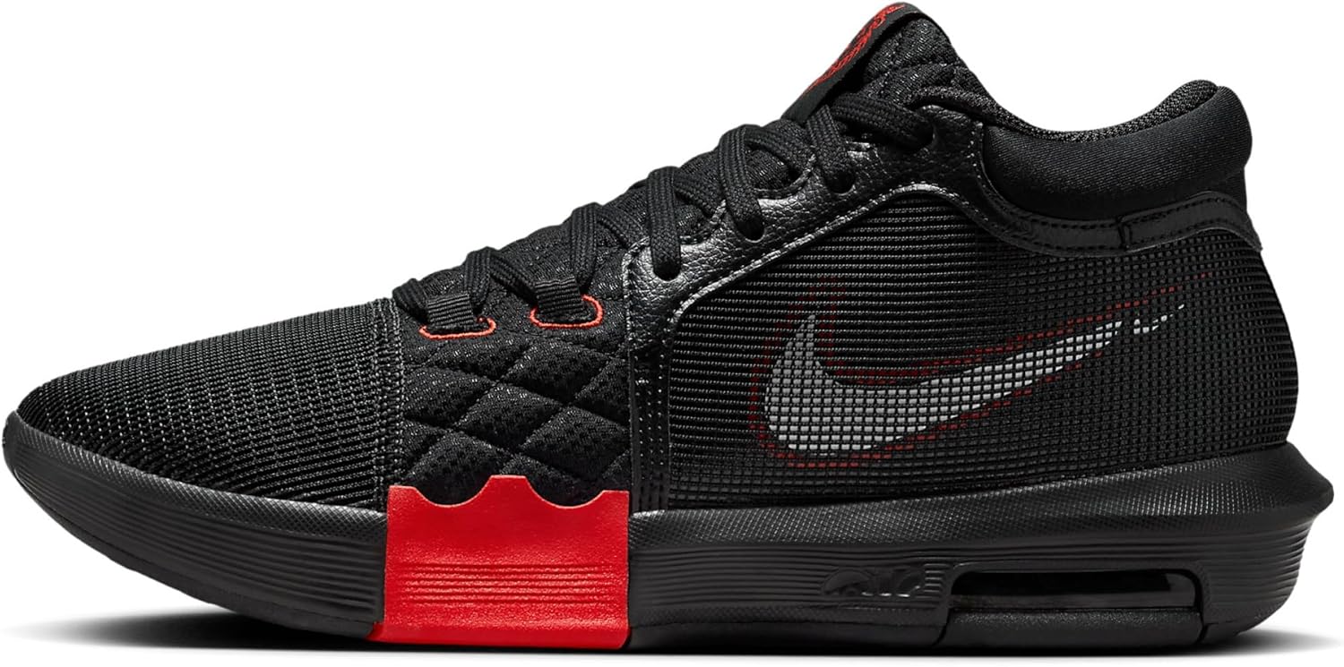 

Nike Lebron Witness VIII, мужские баскетбольные кроссовки, 0, Black White University Red