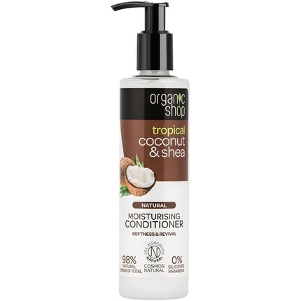 

Увлажняющий кондиционер с кокосом и ши, Organic Shop