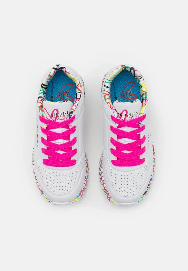Кроссовки Uno lite trainers Skechers, белый/розовый — фото 4