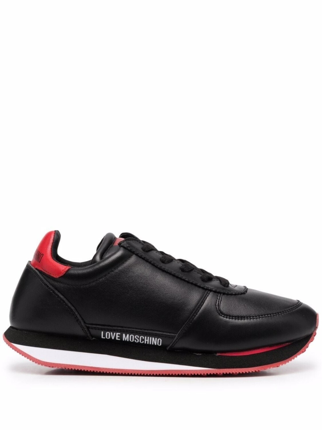 

Кроссовки Love Moschino Lace-up, черный/красный