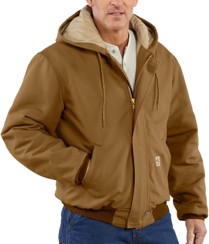 

Carhartt мужская огнестойкая утепленная куртка Active Jac, Carhartt Brown