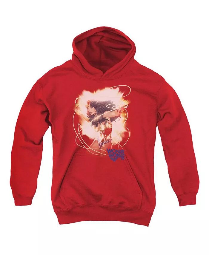 

Толстовка с капюшоном Youth 75th Burst Pull Over Wonder Woman, красный