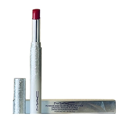 Помада Powder Kiss Velvet Blur Slim Lipstick Limited Edition Merry Cherry Mac — фото 2