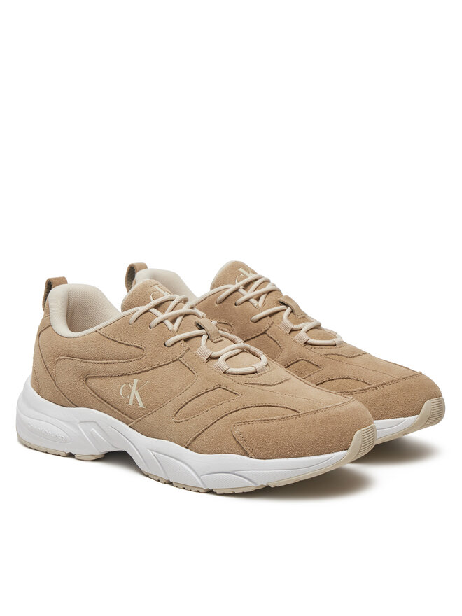 Кроссовки Retro Tennis Low Mg Mix Media YM0YM01171 Calvin Klein Jeans, бежевый — фото 2