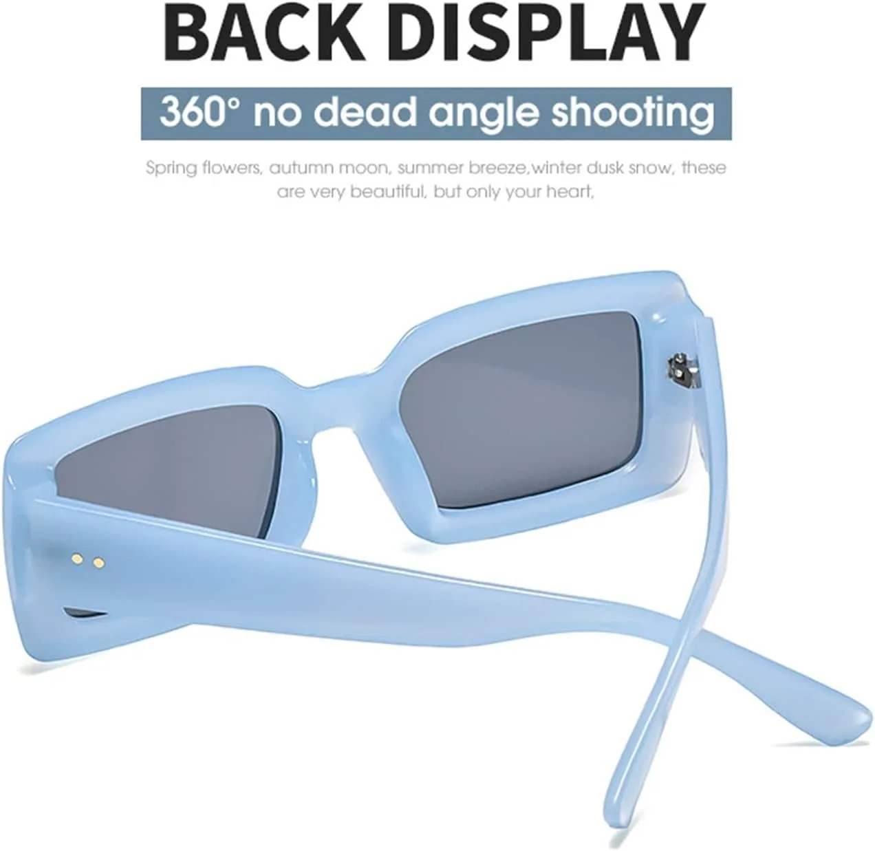 

Солнцезащитные очки в маленькой прямоугольной оправе 2026 года для мужчин и женщин, модные, для уличной фотографии, отдыха (цвет: D, размер: средний) MTZJH, One Color