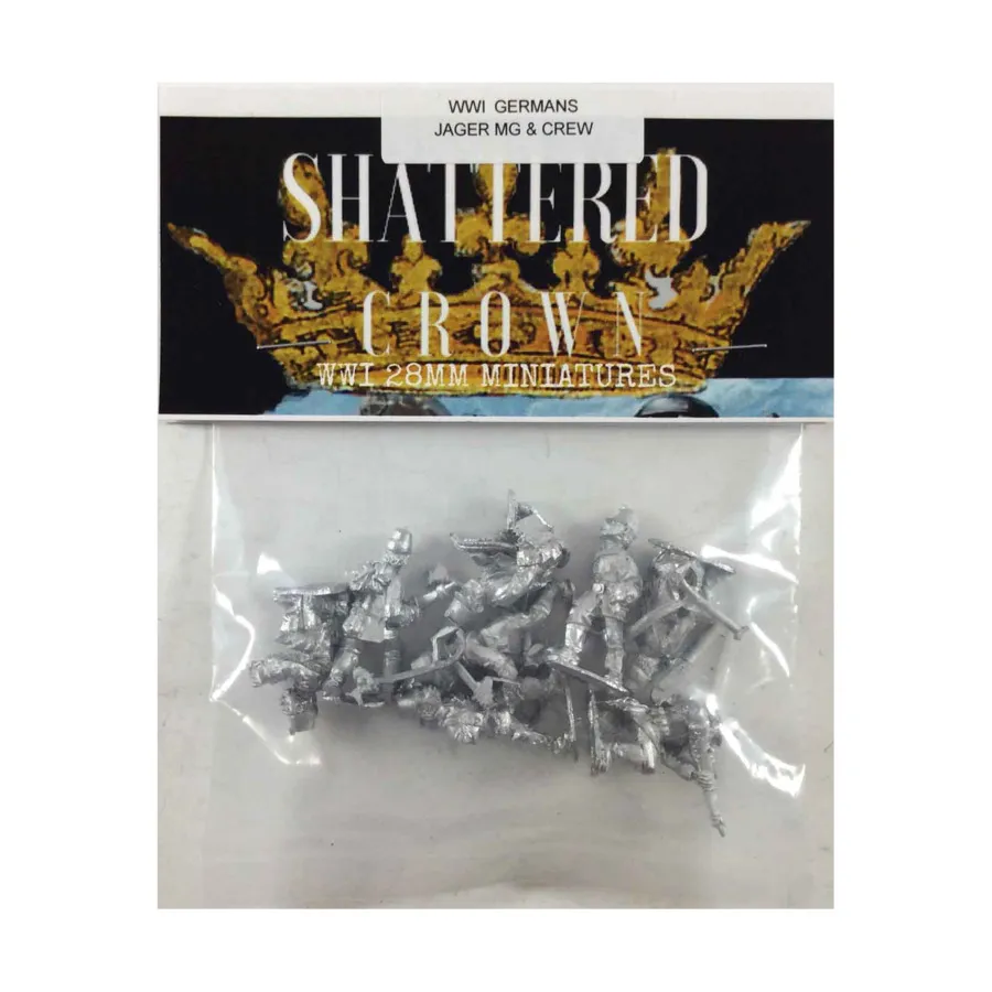 

Немцы Jager MG & Crew, WWI Shattered Crown Miniatures - German (28mm)