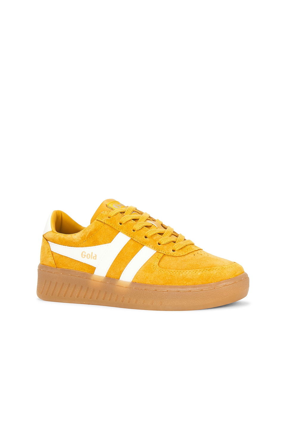 Кроссовки из замши Grandslam для женщин Gola, sun & off white & gum — фото 2