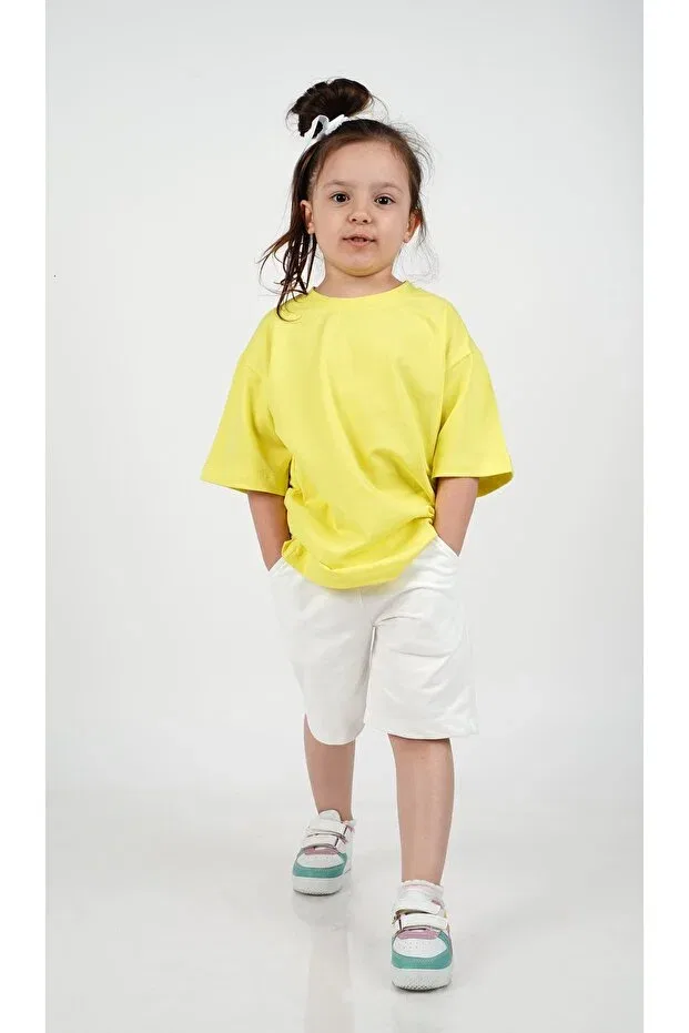 Детская футболка для мальчиков оверсайз C.C.L. Coccolin Kids Baby Clup, Yellow — фото 4