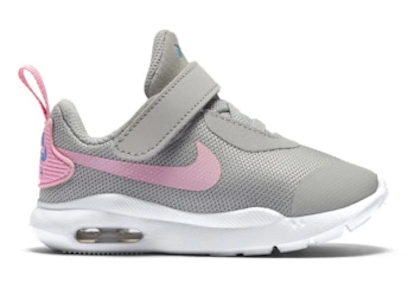 Детские кроссовки Nike Air Max Oketo, цвет Light Smoke Grey/Pink/Laser Blue/Metallic Silver