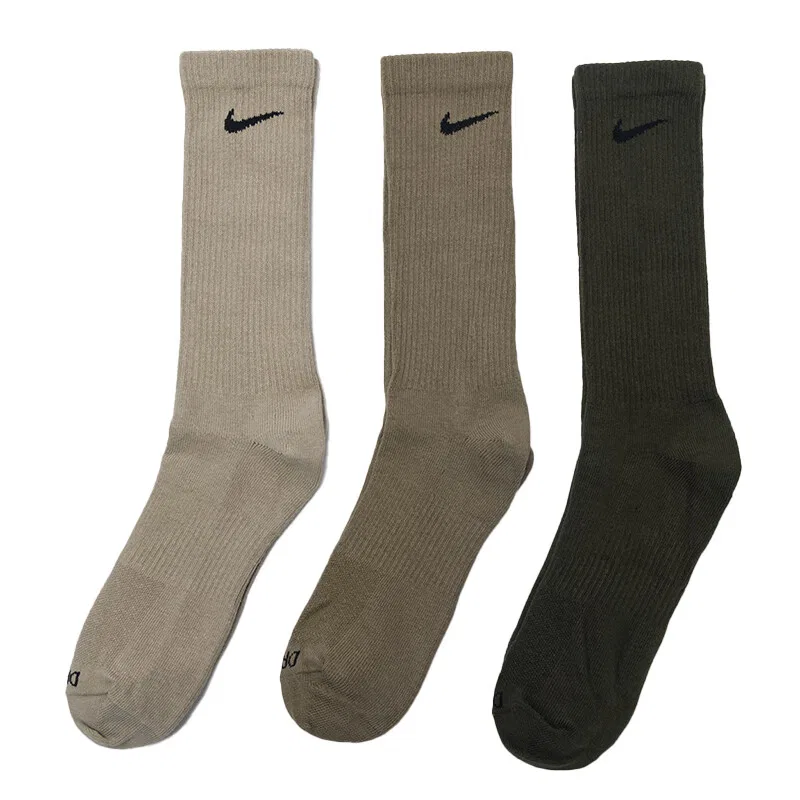 Носки спортивные повседневные Dri Fit SS25 Everyday Plus, Nike, Khaki