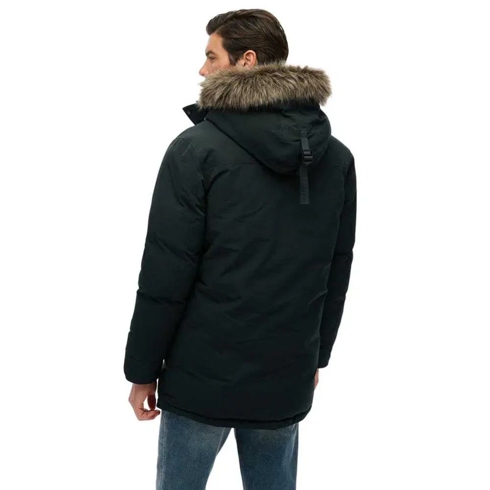 Мужская куртка-парка с искусственным мехом Everest Superdry, Green — фото 2