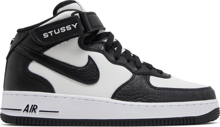 

Кроссовки Nike Stussy x Air Force 1 Mid 'Black White', черный