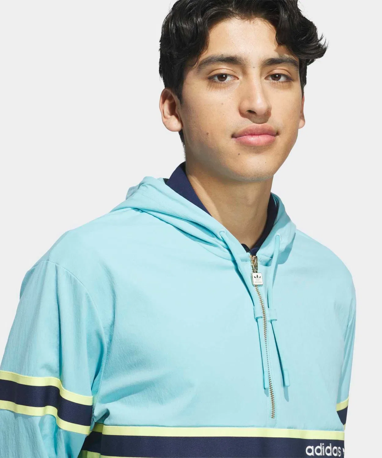 Мужская куртка-анорак с капюшоном, Summer Anorak, Adidas, Aqua — фото 3