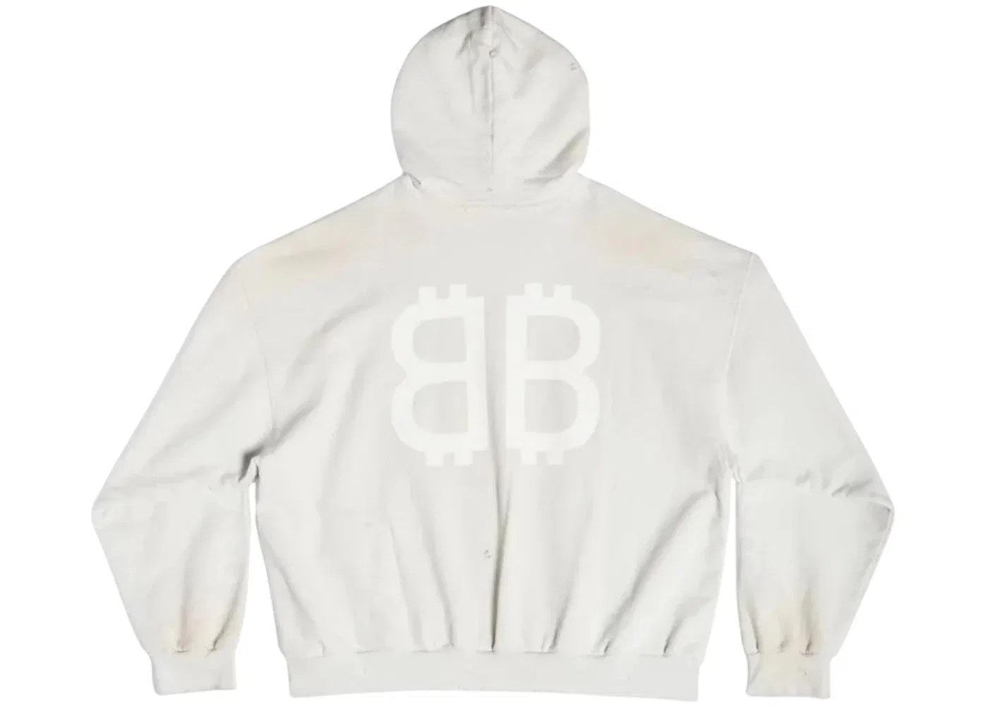 Мужской худи средней посадки Crypto Medium Fit Hoodie Balenciaga, Off White — фото 2