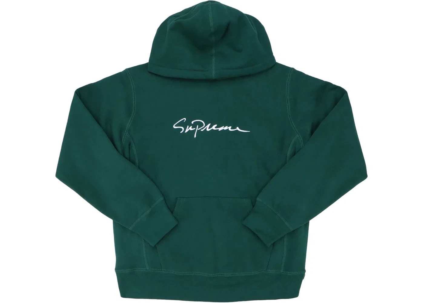 Мужской худи с принтом Supreme Classic Script Hooded Sweatshirt, Dark Green